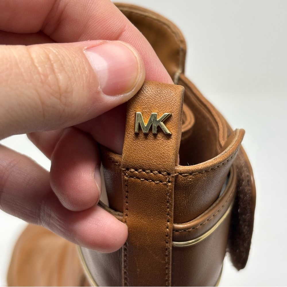 Michael Kors Ridley Strap Chelsea Leather Boots Size 8 - Picture 16 of 16